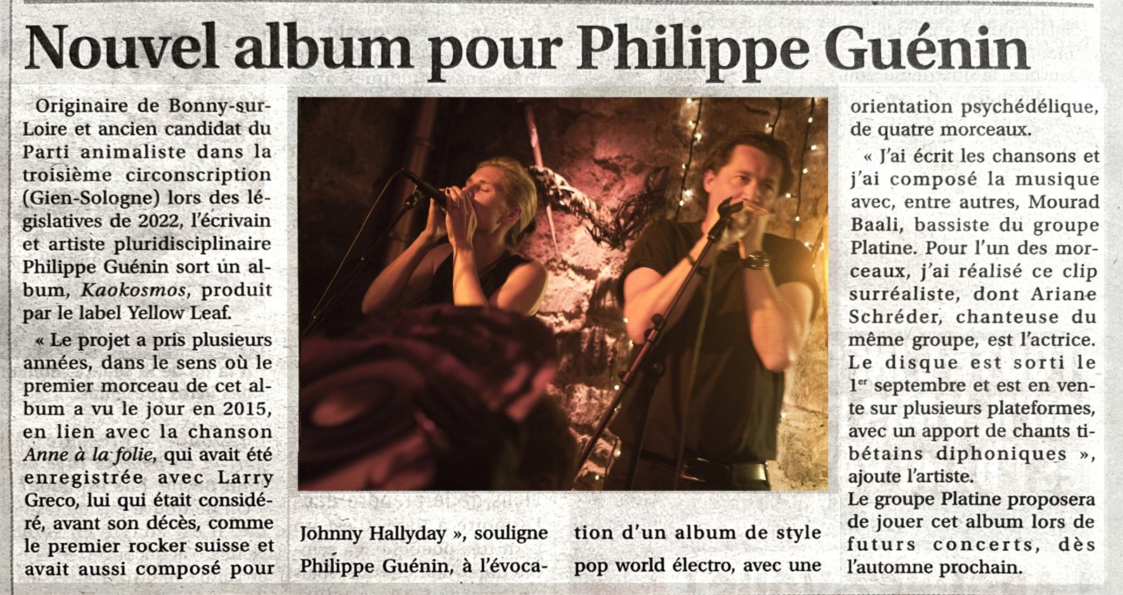 Phil. Guénin dans la presse